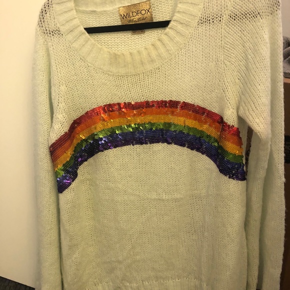 SOLDOUT Couture Antique Sequin Rainbow Sweater - Picture 4 of 4